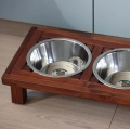 Drewniany stelaż miski dla psa 0.9l.