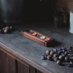 Świecznik drewniany na 5 tealight. 