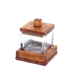 Organizer drewniano-szklany , średni, 250ml.