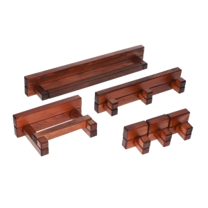 Zestaw drewnianych akcesoriów do łazienki 6 elementów.