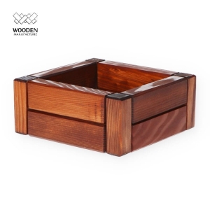 Organizer drewniany biurkowy podłużny. 