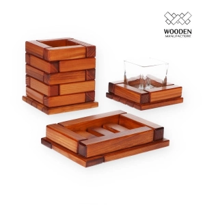 Zestaw łazienkowy kubek na szczoteczki, szklaneczka do mycia zębów, mydelniczka. 