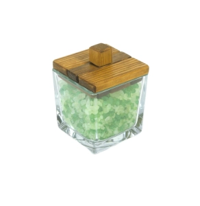 Pojemnik drewniano-szklany, średni, 250ml.