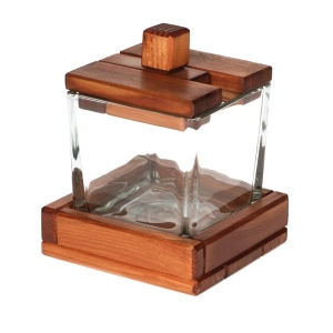 Cukierniczka Drewniano-Szklana 250ml.