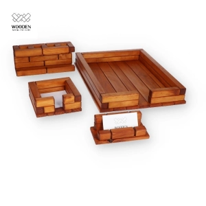 Zestaw Przybornik na karteczki, Wizytownik, Stojak na długopisy, Przybornik na kartki A4.