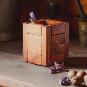 Kubek drewniany na długopisy. Kolekcja B19