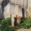 Duży drewniany drapak dla kota 90cm